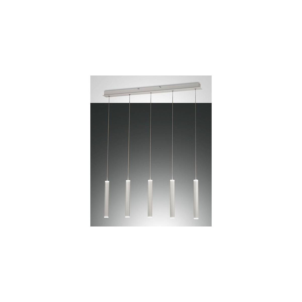 8019282533405 - Fabas Luce Lighting - Fabas Luce Prado led Straight Bar Pendel-Deckenleuchte aus weißem Glas