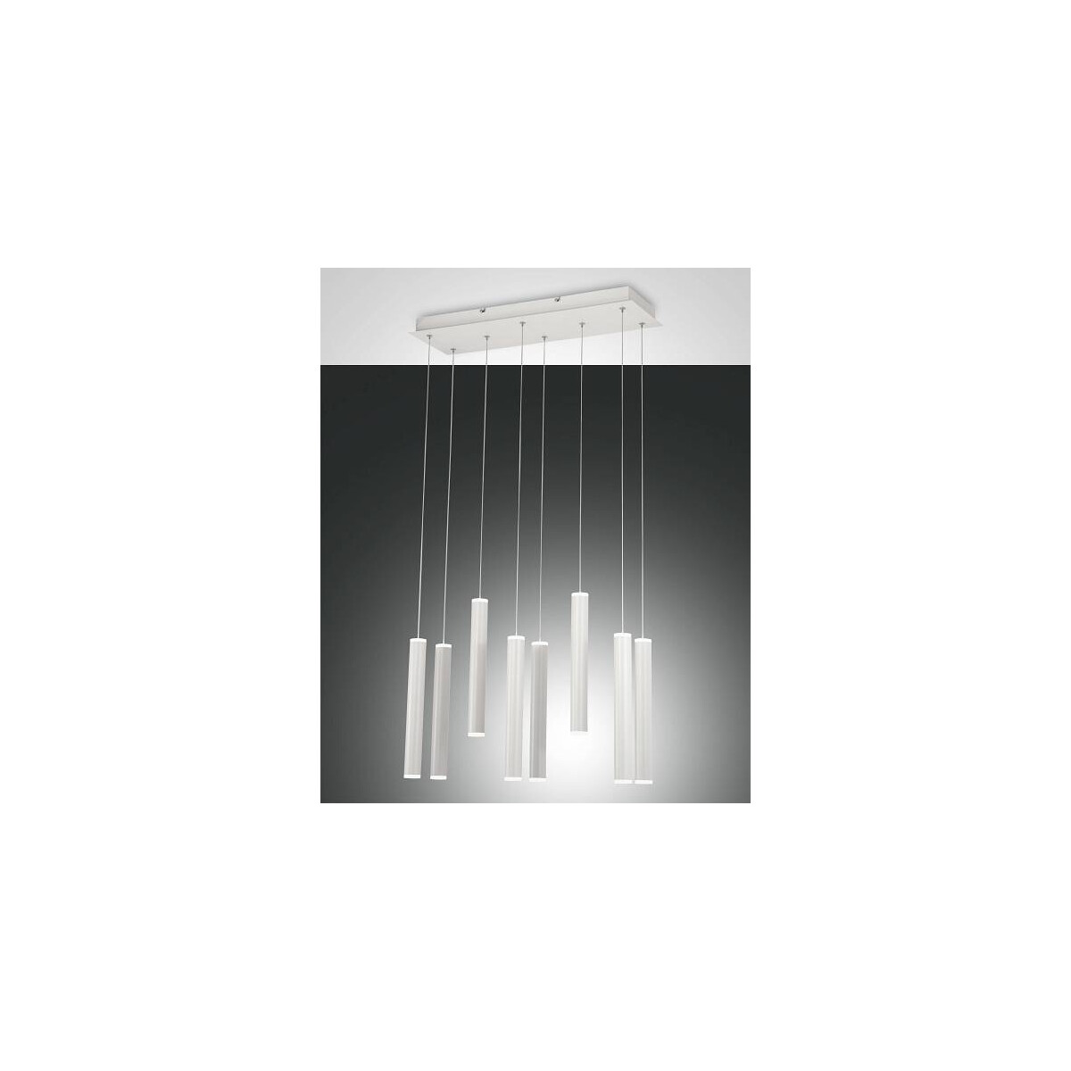 8019282533467 - Fabas Luce Lighting - Fabas Luce Prado LED-Cluster-Pendel-Deckenleuchte aus weißem Glas