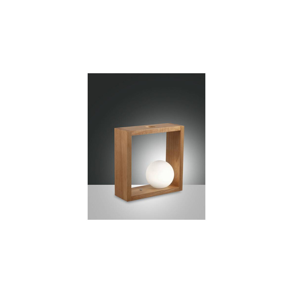 8019282533788 - Kark Tischleuchte LED 1x5W Holzgestell mit Geblasenes Glas Eichenholz