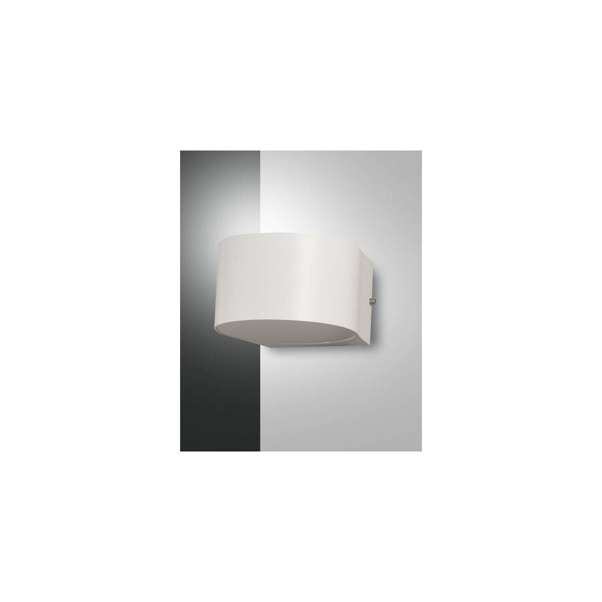 8019282533962 - Lao Wandleuchte LED 1x6W Aluminium und Kristallglas Weiss