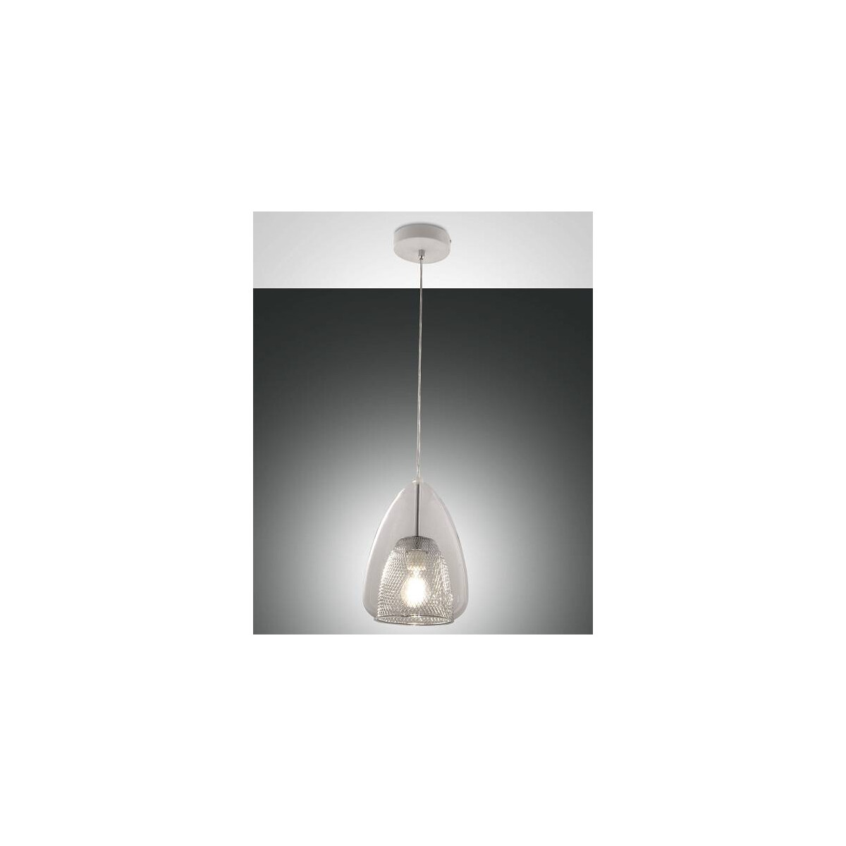 8019282534181 - Fabas Luce Lighting - Fabas Luce Britton Dome Pendel-Deckenleuchten transparentes Glas E27