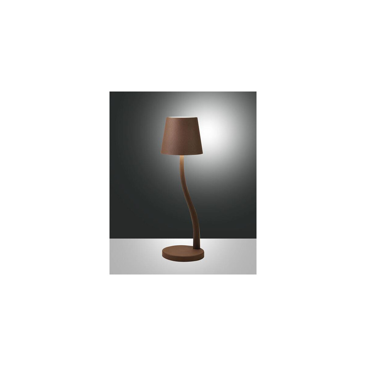 8019282537434 - Led Akku Tischleuchte Judy in Rostfarbig 3W 320lm IP54 - brown - Fabas Luce