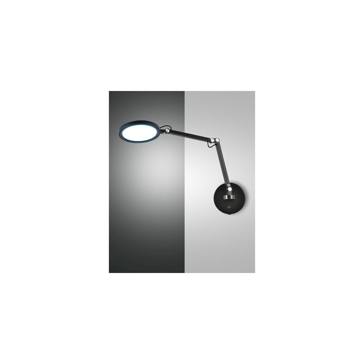 8019282539421 - Led Wandleuchte Regina in Schwarz 9W 1135lm mit - black - Fabas Luce