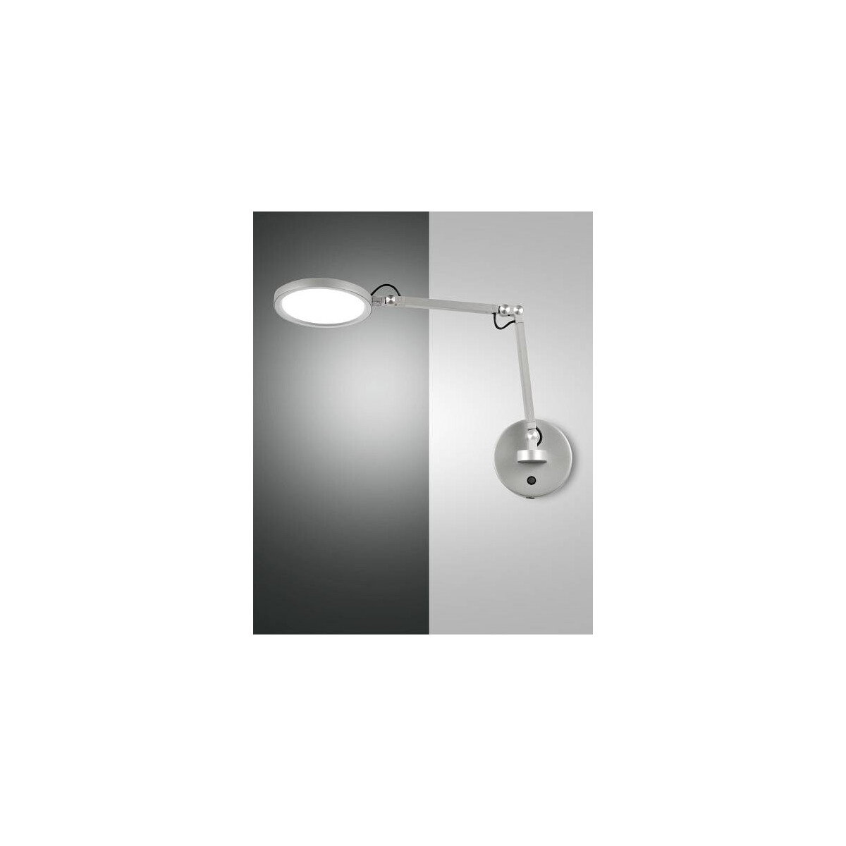 8019282539438 - Led Wandleuchte Regina in Aluminium 9W 1135lm mit - grey - Fabas Luce