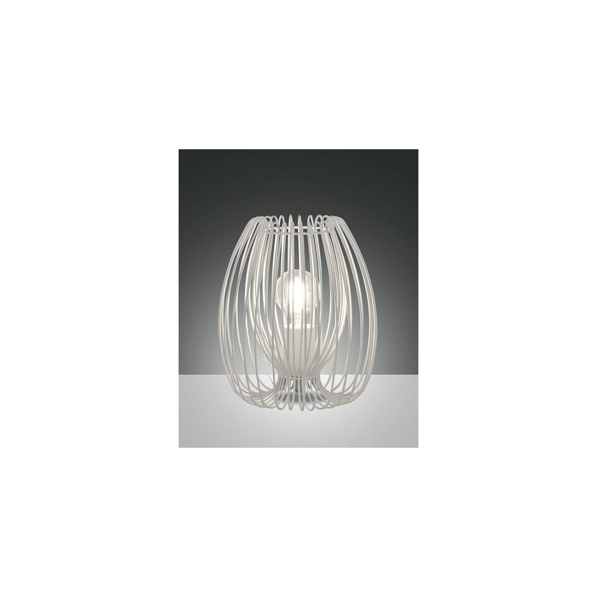 8019282539575 - Tischleuchte Camp in Weiß E27 200mm - white - Fabas Luce