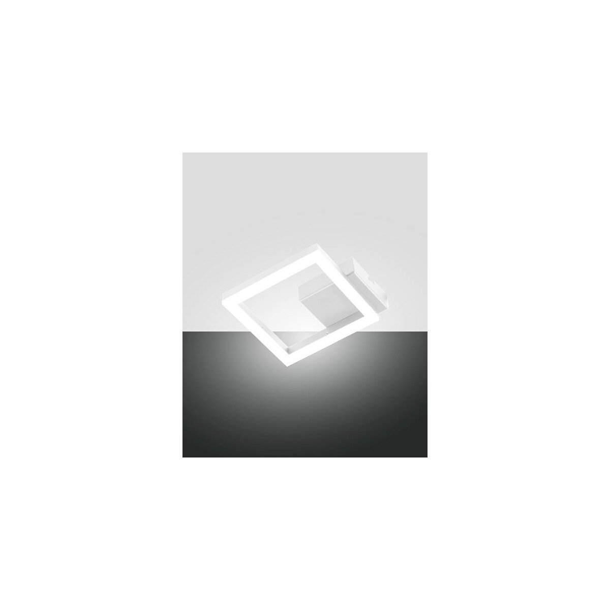 8019282545675 - LED-Wandleuchte Bard weiß 17 x 17 cm Metall dimmbar