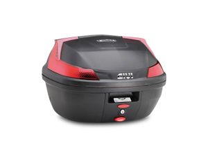 8019606150776 - GIVI B37N Blade Monolock Topcase mit Platte - Schwarz Rot - - unisex