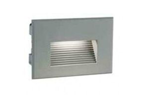 8020588554711 - - Incasso led da parete 3w luce calda 3000k per esterno ip65 in aluminio colore grigio 98192 72