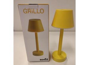 8020588699504 - Grillo 3w 3000k gelbe wiederaufladbare led tischlampe - 97901 01 - Sovil