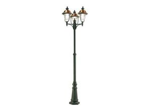 8020588811005 - Iperbriko - 3-Lichtmast aus Aluminium-Druckguss und Kupfer für den Außenbereich h244 cm