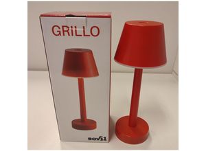 8020588970313 - wiederaufladbare led-tischleuchte grillo 3w 3000k rot - 97901 03