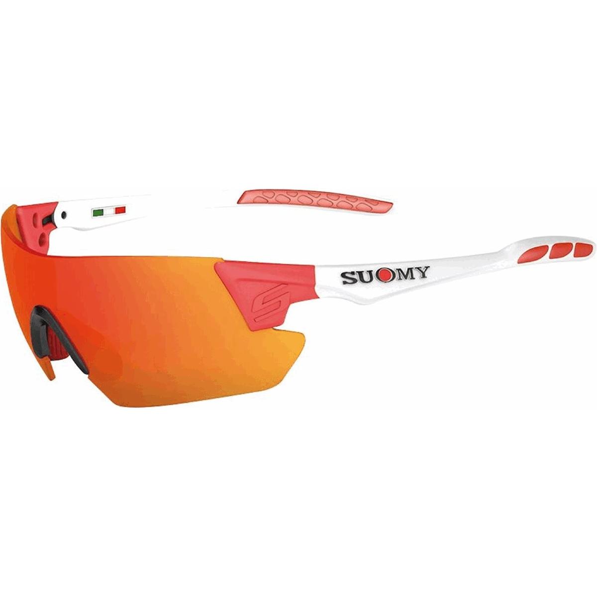 8020838311002 - SUOMY Sanremo Brille Weiß Rot - Stil und Funktionalität für einen sportlichen Look