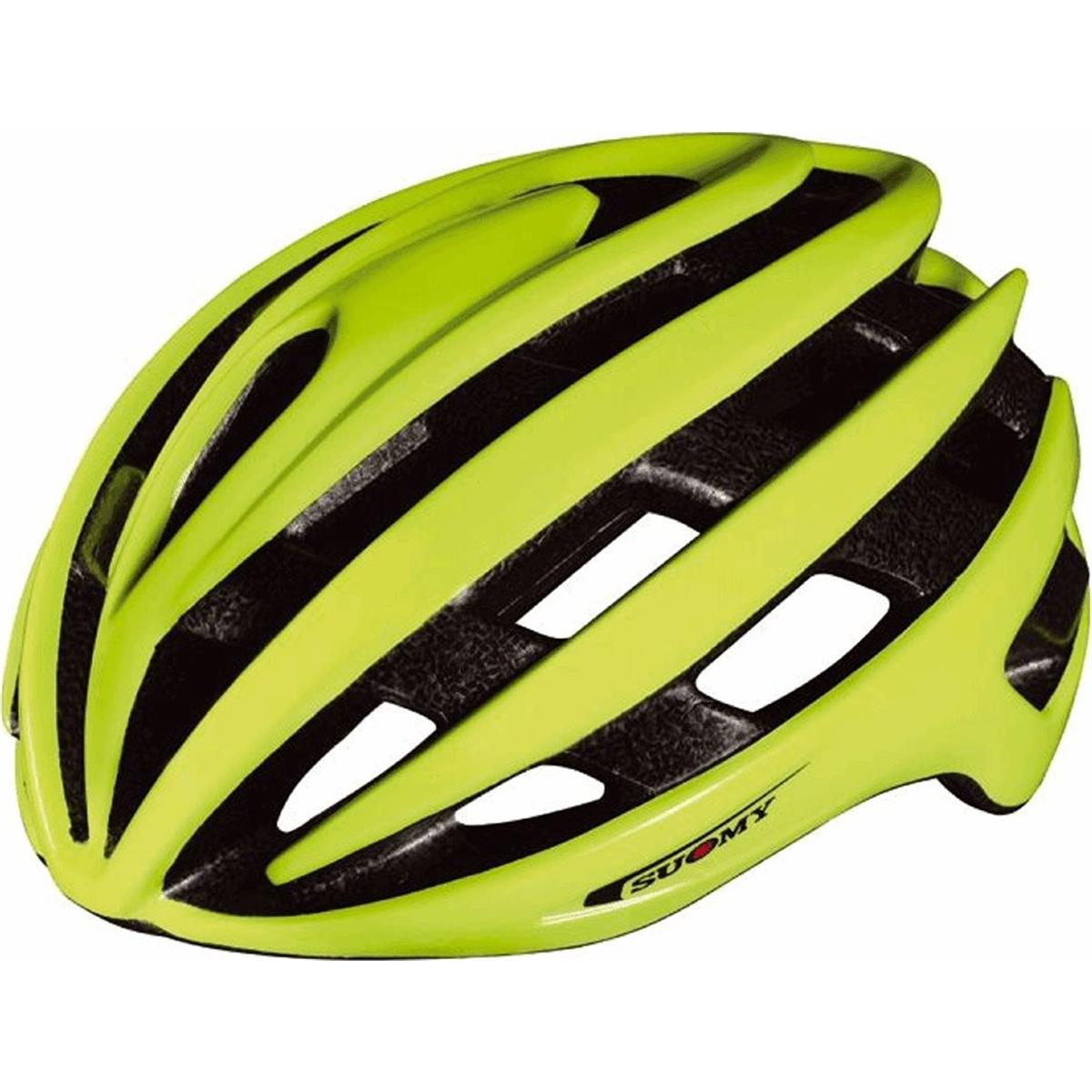 8020838314065 - SUOMY VORTEX Helm Gelb Fluoreszierend - Größe M (54 58cm) 230g - Sicherheit und Stil