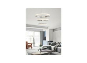 8021000003435 - Trade Shop Traesio - led-kronleuchter 62WATT ringdesign-licht mit kristalleffekt 4000K 6500K LP-26B Naturweiß - Naturweiß