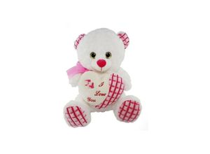 8021000004562 - Trade Shop Traesio - 35CM plüschbär herzpuppe mit ich liebe dich valentinstag schleife 84680