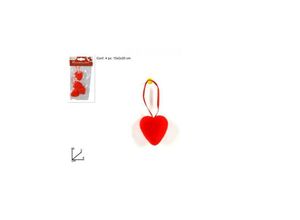 8021000008195 - Trade Shop Traesio - satz von 12 stück aufhänger herzen 4CM 18A010-40K valentinstag dekorationen