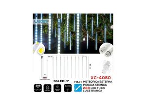 8021000014264 - Trade Shop Traesio - weihnachtslicht vorhang 288 led regen effekt weisses licht XC-4050