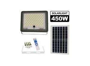 8021000015957 - Trade Shop Traesio - 450W led strassenlampe mit solarpanel projektor ip kamera wifi Q-SX77