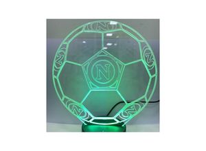 8021000023860 - Trade Shop Traesio - tischlampe mit batterien usb fussball mit napoli fussball logo wappen