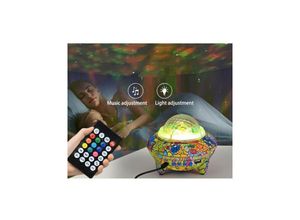 8021000028261 - Trade Shop Traesio - led projektor lichteffekte rgb sternenhimmel bluetooth lautsprecher 10W