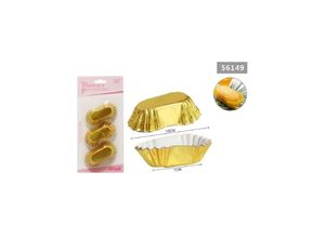 8021000030363 - 2er-Pack 30er-Papierförmchen 7x10cm Cupcake-Muffin Oval 56149