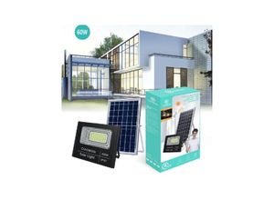 8021000043950 - Trade Shop Traesio - led-strahler photovoltaik solarpanel IP67 60 w mit fernbedienung LED-8192