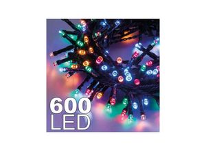 8021000103425 - Trade Shop Traesio - lichterkette 600 mehrfarbige rgb led glühwürmchen mit controller für innen