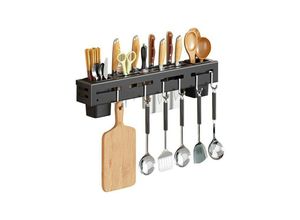 8021000105351 - Trade Shop Traesio - multifunktionales wandmesserregal küchenutensilien-organisator