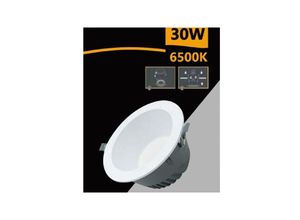 8021000108499 - Trade Shop Traesio - runder smd led-einbaustrahler 30W 3000LUMEN weisses licht 6500K 4000K GL-AG30 Kühles Weiß - Kühles Weiß