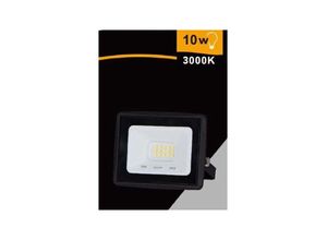 8021000108734 - Trade Shop Traesio - led-scheinwerfer 10 watt 900 lm IP65 schwarz natürliches kaltes licht warm EK02-10W-N Warmes Weiß - Warmes Weiß