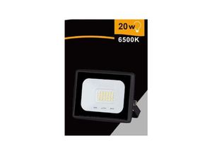 8021000108826 - Trade Shop Traesio - led-scheinwerfer 20 watt 1800 lm IP65 schwarz kaltes warmes naturlicht EK02-20W-N Kühles Weiß - Kühles Weiß