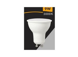 8021000109588 - Trade Shop Traesio - 9 watt GU10 led-scheinwerfer natürliches warmes licht kalt matt 220° GU10-9W Warmes Weiß - Warmes Weiß