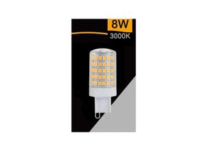 8021000110171 - Trade Shop Traesio - smd G9 led glühbirne 8 watt 880 lm warmes natürliches kaltes licht SPARAC-G9-8W-001 Warmes Weiß - Warmes Weiß