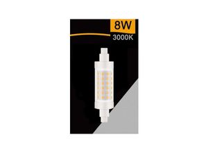 8021000110379 - Trade Shop Traesio - led birne R7S 8 watt 880 lumen 78MM licht 3000K 4000K 6500K SPARAC-R7S-8W-001 Warmes Weiß - Warmes Weiß