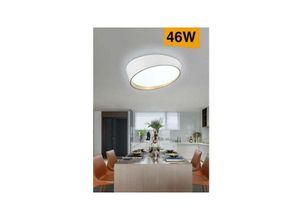 8021000111031 - Trade Shop Traesio - led deckenleuchte 46W modern rund unregelmässig kalt warmes naturlicht C50-B Kühles Weiß - Kühles Weiß
