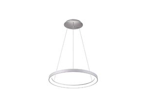 8021000117057 - Trade Shop Traesio - led pendelleuchte 60 watt cct kreisförmige hängelampe 78CM leuchtet 230V Silber - Silber