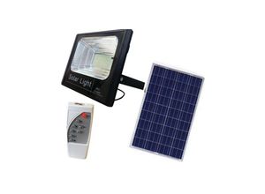 8021000202425 - Trade Shop Traesio - solar energie paneel strahler led weisses licht IP67 mit fernbedienung 200 Watt