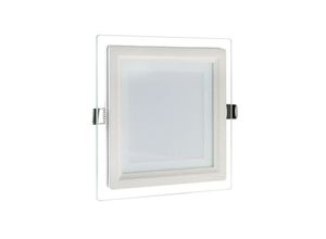 8021000203286 - Trade Shop Traesio - quadratisches schlankes led-einbaupaneel 24W rahmen glas cct 3000K 4000K 6500K P205E-Q3C