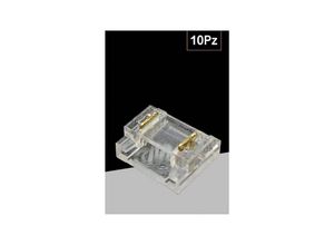 8021000205839 - Trade Shop Traesio - kit 10PCS transparent linearer stecker für led streifen 2 pin 8MM CN8MM-D