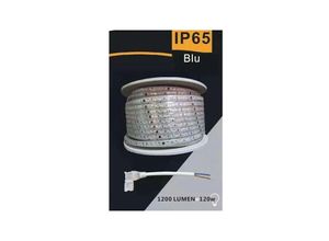 8021000206423 - Trade Shop Traesio - 3535 led streifen 220V 12W 120LED MT 100 mt 8MM verschiedene lichtfarben 3535-120D Blau - Blau