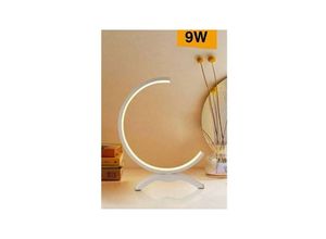 8021000206546 - Trade Shop Traesio - 9W led tischlampe abat-jour stilisiertes weisses licht 3000K 6500K 4000K D30 Warmes Weiß - Warmes Weiß