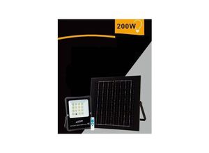 8021000206980 - Trade Shop Traesio - solar led strahler 200W fernbedienung IP65 kaltweisses licht 6500K S01F-200W