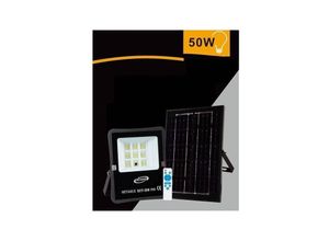 8021000207017 - Trade Shop Traesio - solar led strahler 50 w fernbedienung IP65 kaltweisses licht 6500K S01F-50W