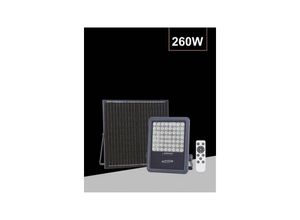 8021000207345 - 260 Watt Led-Scheinwerfer Mit Solarpanel Natürliches Licht 4000k Fernbedienung Tk09-260w