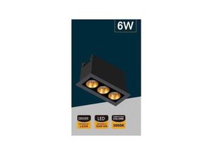 8021000208243 - Trade Shop Traesio - schwarzes rechteckiges led downlight 6 w natürliches kaltes warmes licht XTD-3-N Warmes Weiß - Warmes Weiß 8021000208243 - Trade Shop Traesio - schwarzes rechteckiges led downlight 6 w natürliches kaltes warmes licht XTD-3-N Warmes Weiß - Warmes Weiß