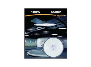 8021000208519 - Schlanker Industrieller Led-Scheinwerfer 100w Ufo Reflektor Lampe Ip65 Kaltes Licht He02-100w