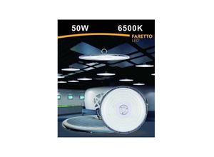 8021000208540 - Trade Shop Traesio - industrieller schlanker led-scheinwerfer 50 w ufo reflektor lampe IP65 kaltlicht HE02-50W