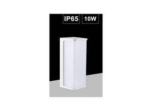 8021000212189 - Trade Shop Traesio - aussen led wandleuchte garten fassaden moderne wandlampe 10W IP65 643-B Kühles Weiß - Kühles Weiß