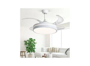 8021000213063 - Moderne Led Deckenleuchte Mit Deckenventilator Ändern 3 Lichter Fernbedienung F7189