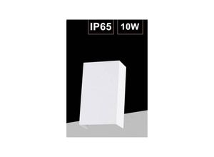 8021000213070 - Trade Shop Traesio - rechteckige led-aussenwandleuchte 10W doppelter lichtaustritt 3000K 4000K 640-B Warmes Weiß - Warmes Weiß